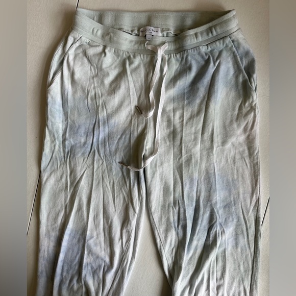 Michael Stars Blue/Teal/White Tie Dye Jogger Sweatpants Size M - Picture 1 of 7